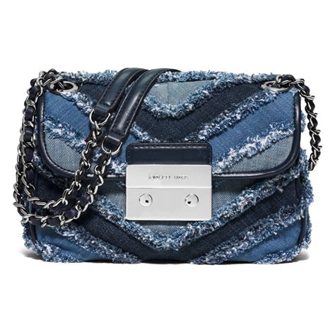 michael kors denim purse|michael kors denim crossbody.